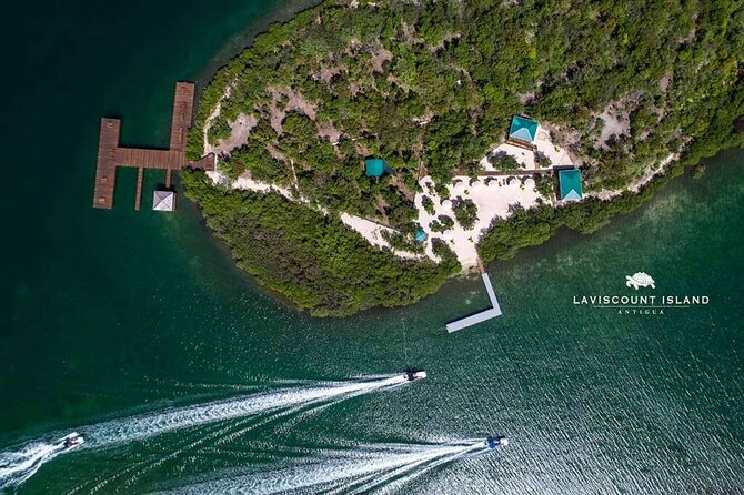 Adventure Power Boat Tour Antigua and Private Laviscount Island - Laviscount Island: tortoises, fish near the dock, and a real meal break