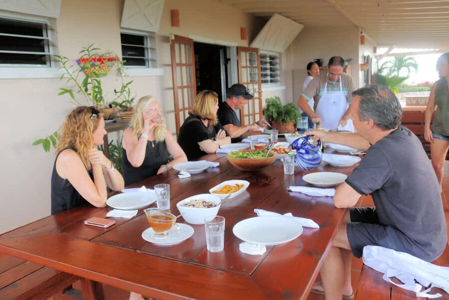 All About Jerk Cooking Class - Eating on the veranda: why the setting is part of the skill lesson