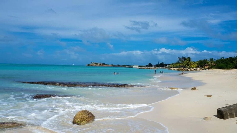 Antigua - Discover and Relax on 2 beaches - Fort James Beach: When You Want Fun Waves and Space