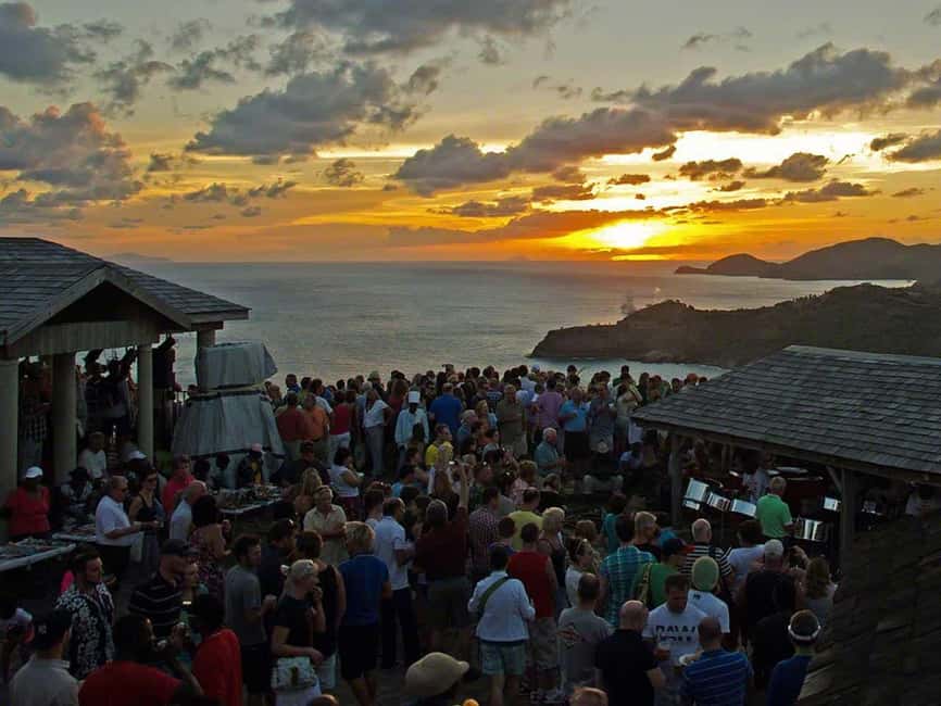 Antigua: Shirley Heights Sunset Party Transfer - Kalypso concert: the big band moment before the lights change
