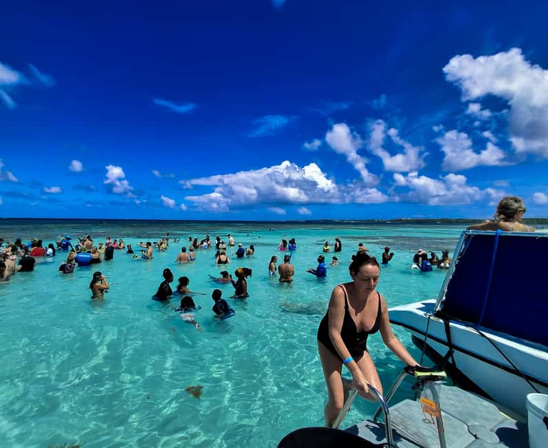 Antigua: Stingray City Experience with Round-Trip Transfer - One hour with stingrays, what the interaction feels like