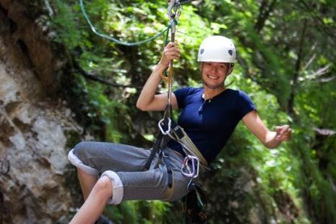 Antigua Zipline Canopy Adventure from St John’s - Safety Briefing and Gear Time, Helmet On, Anxiety Down