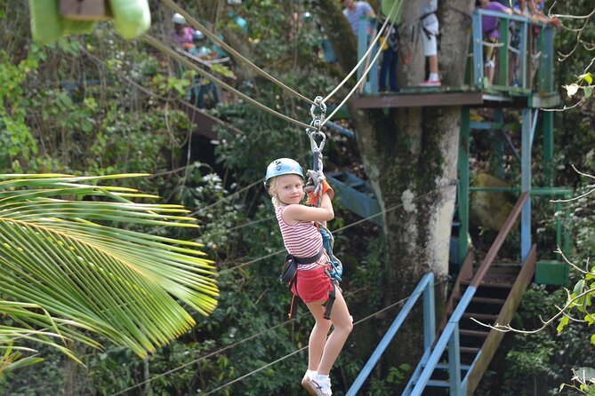 Antigua Zipline Canopy Adventure from St John’s - Walking Between Lines, Uneven Ground and the End Climb