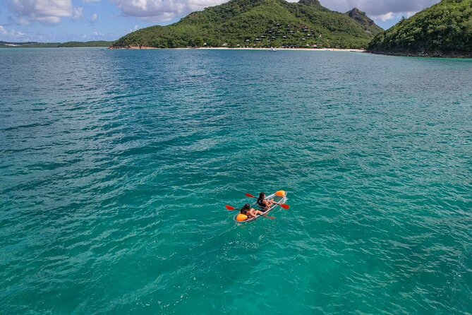 Crystal Clear Kayak Drone Photography Antigua - Beach time you can actually enjoy, plus the sealife-through-glass effect