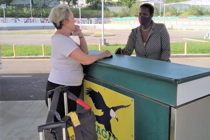 Round-Trip Transfer between Antigua Airport and Antigua Hotels - Finding the Eagle Desk After Customs at V.C. Bird International