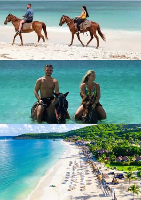 St. Johns: Horseback Riding Bareback Swim, &Fort James Beach - Fort James Beach time at the start, not at the end